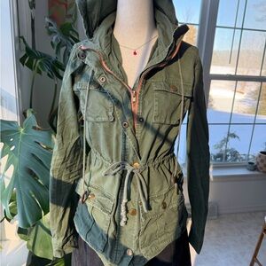 Market & Spruce Army Green Utility Jacket